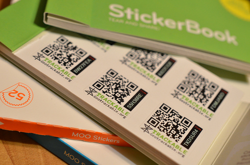 Geo Trackable QR Code Stickers